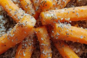 Glaserede gulerødder med et vildt strejf